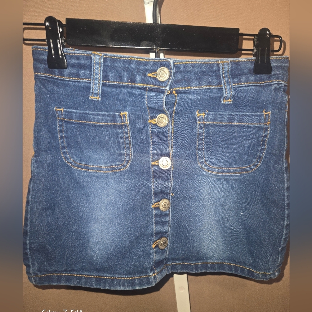 Wallflower Girl Denim Button-Front Skirt